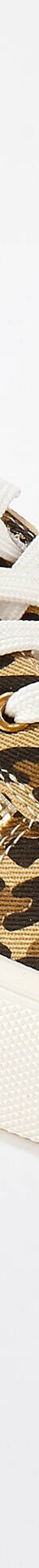 Tennis en toile compensées zippées et lacées imprimées léopard (beige / noir) Tennis en toile compensées zippées et lacées imprimées léopard (beige / noir)